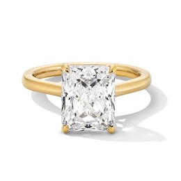 3 CT. Radiant-Cut Certified Lab-Created Diamond Solitaire Engagement Ring in 14K Gold (F/VS2)