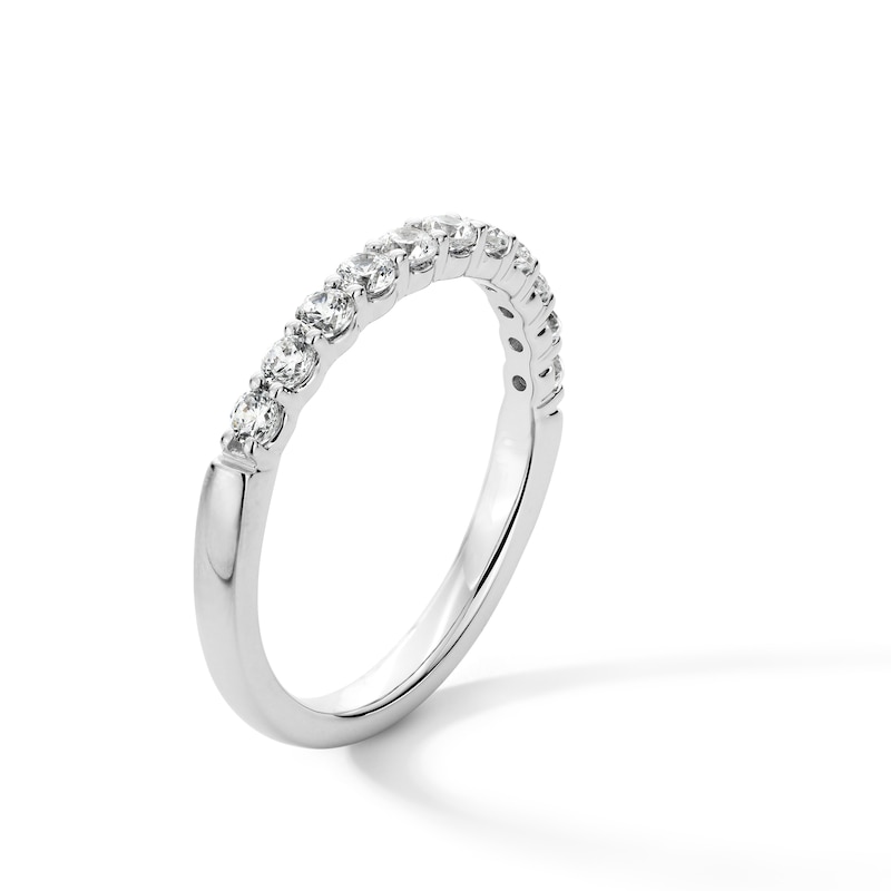 Main Image 3 of 1/2 CT. T.W. Certified Lab-Grown Diamond Band in 14K White Gold (I/SI2)