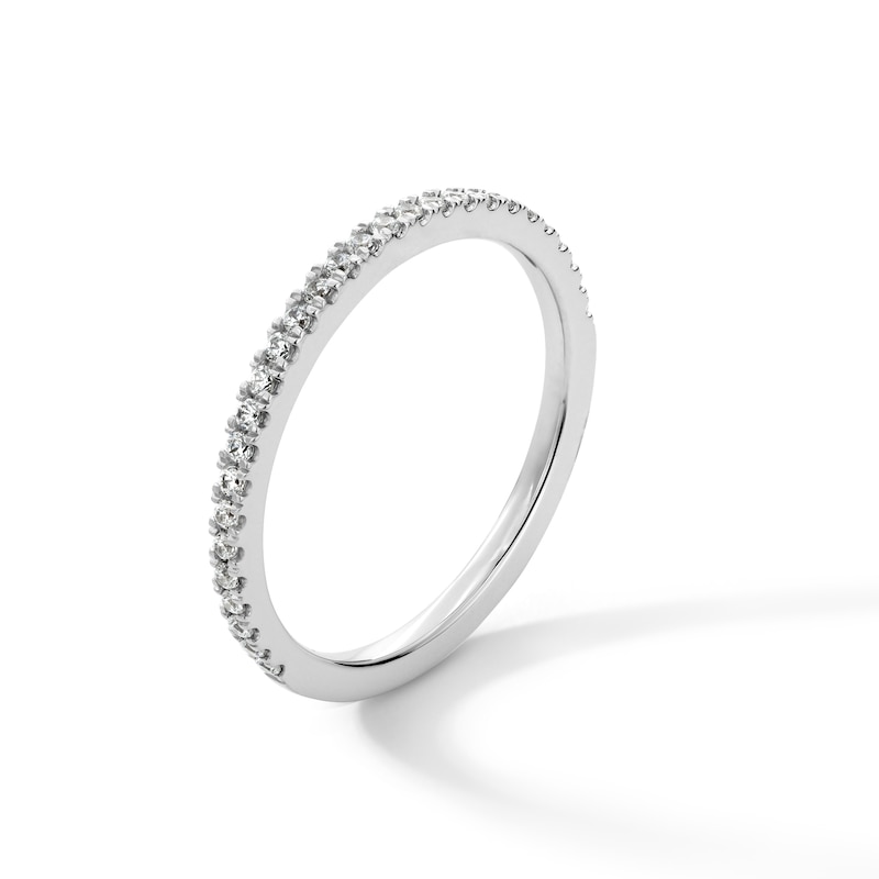 Main Image 3 of 1/5 CT. T.W. Certified Lab-Grown Diamond Band in 14K White Gold (I/SI2)