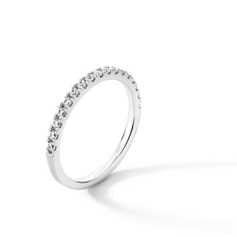 Main Image 3 of 1/4 CT. T.W. Certified Lab-Grown Diamond Band in 14K White Gold (I/SI2)