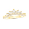 Thumbnail Image 1 of 1/3 CT. T.W. Diamond Crown Contour Band in 10K Gold