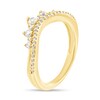 Thumbnail Image 2 of 1/3 CT. T.W. Diamond Crown Contour Band in 10K Gold