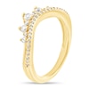 Thumbnail Image 3 of 1/3 CT. T.W. Diamond Crown Contour Band in 10K Gold