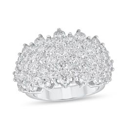 4-7/8 CT. T.W. Diamond Multi-Row Ring in 14K White Gold