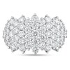 Thumbnail Image 4 of 4-7/8 CT. T.W. Diamond Multi-Row Ring in 14K White Gold