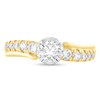 Thumbnail Image 2 of 3/4 CT. T.W. Diamond Polished Rim Engagement Ring in 10K Gold