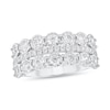 Thumbnail Image 1 of 1 CT. T.W. Diamond Triple Row Band in 10K White Gold