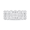 Thumbnail Image 3 of 1 CT. T.W. Diamond Triple Row Band in 10K White Gold