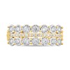 Thumbnail Image 3 of 1/2 CT. T.W. Diamond Triple Row Band in 10K Gold