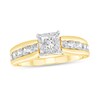 Thumbnail Image 1 of 1 CT. T.W. Princess-Cut Diamond Channel Shank Engagement Ring in 10K Gold