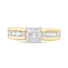 Thumbnail Image 3 of 1 CT. T.W. Princess-Cut Diamond Channel Shank Engagement Ring in 10K Gold