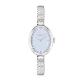 Ladies' Coach Sammy Bangle Watch with Oval Blue Dial (Model: 14504484)