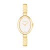 Thumbnail Image 1 of Ladies' Coach Sammy Gold-Tone IP Bangle Watch with Oval White Dial (Model: 14504528)