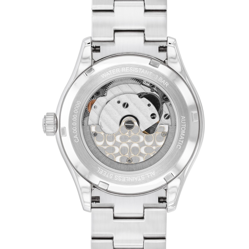 Main Image 3 of Ladies' Coach Brooks Multi-Color Crystal Automatic Watch with Purple Dial (Model: 14504522)
