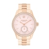 Thumbnail Image 1 of Ladies' Coach Brooks Crystal Accent Rose-Tone IP Automatic Watch with Pink Dial (Model: 14504488)