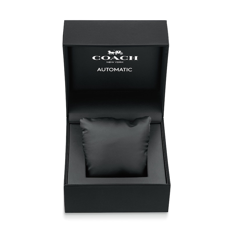 Main Image 4 of Ladies' Coach Brooks Crystal Accent Automatic Watch with Silver-Tone Dial (Model: 14504526)