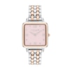 Thumbnail Image 1 of Ladies' Coach Cass Crystal Accent Two-Tone IP Watch with Square Pink Dial (Model: 14504497)