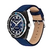 Thumbnail Image 2 of Men’s Coach Charter Black IP Blue Leather Strap Automatic Watch with Blue Dial (Model: 14602736)