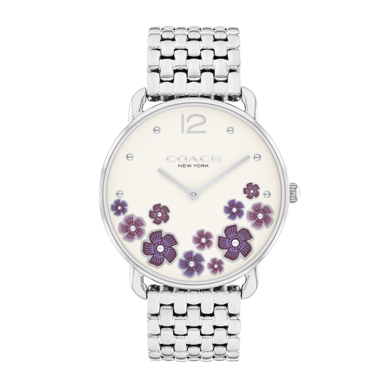 Main Image 1 of Ladies' Coach Elliot Watch with Ivory Floral Dial (Model: 14504516)