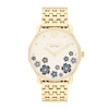 Thumbnail Image 1 of Ladies' Coach Elliot Gold-Tone IP Watch with Ivory Floral Dial (Model: 14504517)