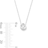 Thumbnail Image 3 of 1/6 CT. Diamond Miracle Solitaire Pendant in 10K White Gold (I/I3)