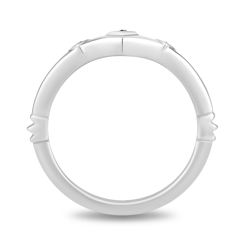 Main Image 7 of Collector's Edition Enchanted Disney Snow White Live Action Gemstone and Diamond Crown Ring Set in Sterling Silver
