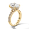 Thumbnail Image 3 of 5-5/8 CT. T.W. Oval Certified Lab-Grown Diamond Bridal Set in 14K Gold (F/VS2)