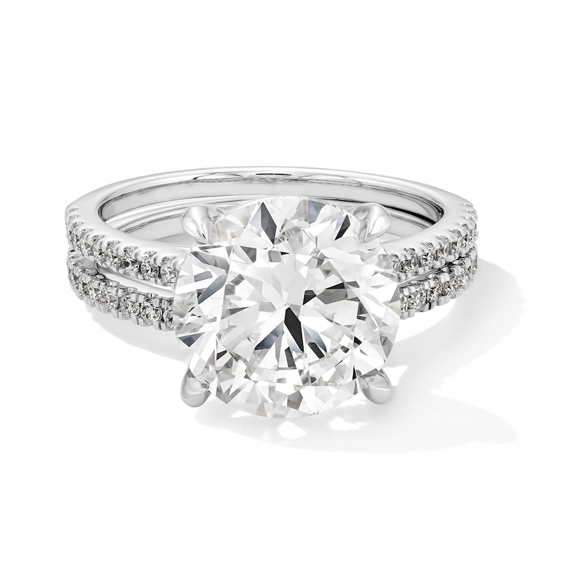 Main Image 1 of 5-5/8 CT. T.W. Certified Lab-Grown Diamond Bridal Set in 14K White Gold (F/VS2)