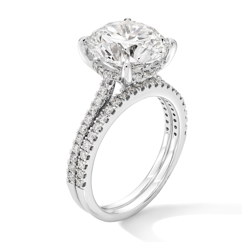 Main Image 3 of 5-5/8 CT. T.W. Certified Lab-Grown Diamond Bridal Set in 14K White Gold (F/VS2)