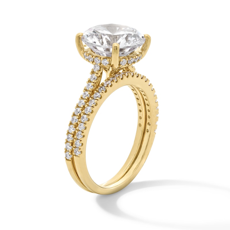 Main Image 3 of 5-5/8 CT. T.W. Certified Lab-Grown Diamond Bridal Set in 14K Gold (F/VS2)