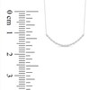 Thumbnail Image 2 of 1/5 CT. T.W. Diamond Alternating Station Necklace in Sterling Silver - 17"