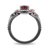 Thumbnail Image 3 of Collector's Edition Enchanted Disney Snow White Live Action Garnet and Diamond Ring in Sterling Silver and Rose Gold