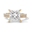 Thumbnail Image 1 of 5-5/8 CT. T.W. Princess-Cut Certified Lab-Grown Diamond Bridal Set in 14K Gold (F/VS2)