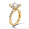 Thumbnail Image 3 of 5-5/8 CT. T.W. Princess-Cut Certified Lab-Grown Diamond Bridal Set in 14K Gold (F/VS2)