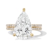 Thumbnail Image 1 of 5-5/8 CT. T.W. Pear-Shaped Certified Lab-Grown Diamond Bridal Set in 14K Gold (F/VS2)