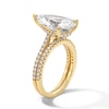 Thumbnail Image 3 of 5-5/8 CT. T.W. Pear-Shaped Certified Lab-Grown Diamond Bridal Set in 14K Gold (F/VS2)