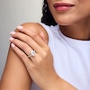 Thumbnail Image 2 of 5-5/8 CT. T.W. Emerald-Cut Certified Lab-Grown Diamond Bridal Set in 14K Gold (F/VS2)