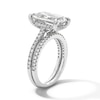 Thumbnail Image 3 of 5-5/8 CT. T.W. Emerald-Cut Certified Lab-Grown Diamond Bridal Set in 14K White Gold (F/VS2)