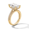 Thumbnail Image 3 of 5-5/8 CT. T.W. Radiant-Cut Certified Lab-Grown Diamond Bridal Set in 14K Gold (F/VS2)