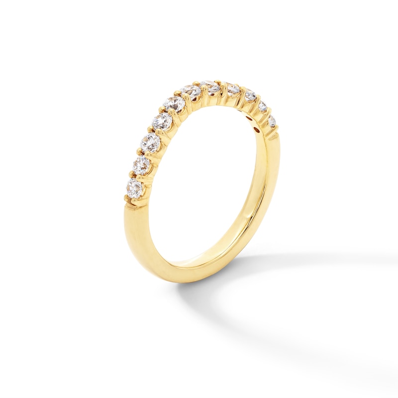 Main Image 2 of 1/2 CT. T.W. Certified Lab-Grown Diamond Contour Band in 14K Gold (F/VS2)