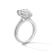 Thumbnail Image 3 of 5-5/8 CT. T.W. Pear-Shaped Certified Lab-Grown Diamond Bridal Set in 14K White Gold (F/VS2)