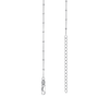 Thumbnail Image 2 of 1.5mm Diamond-Cut Bead Station Chain Necklace in Solid Sterling Silver - 18"