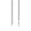 Thumbnail Image 2 of 5.7mm Diamond-Cut Crab Link Chain Necklace in Solid Sterling Silver - 22"