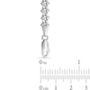 Thumbnail Image 3 of 5.7mm Diamond-Cut Crab Link Chain Necklace in Solid Sterling Silver - 22"