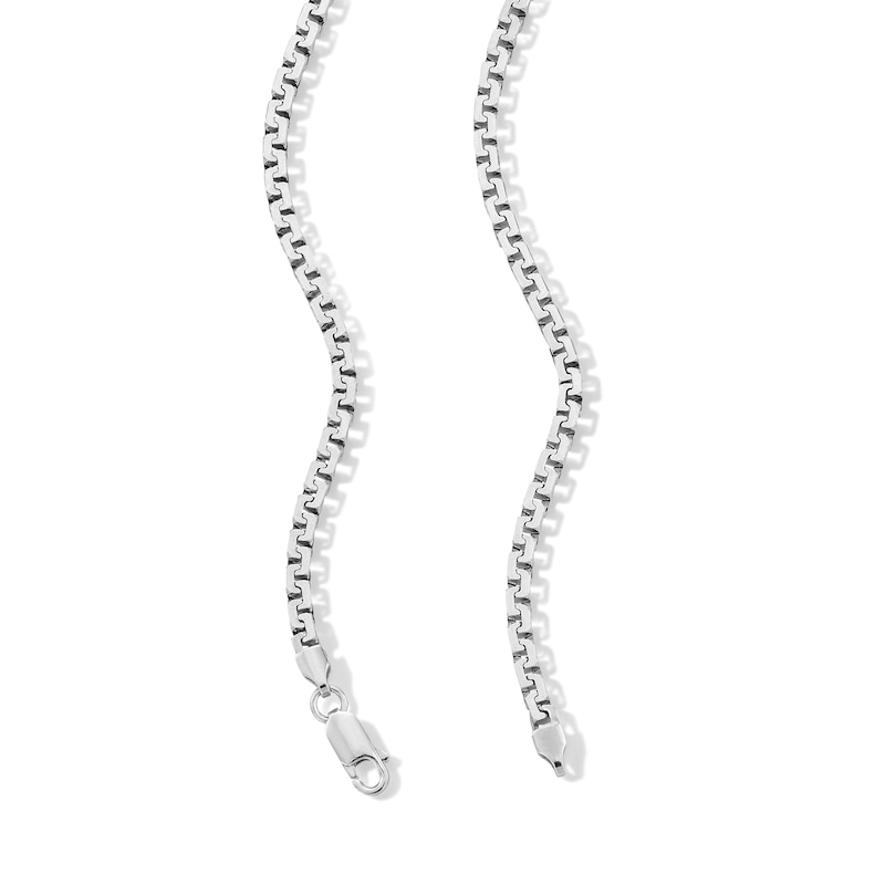Main Image 3 of 2.8mm Diamond-Cut Zigzag Box Chain Necklace in Solid Sterling Silver - 20"