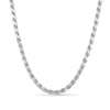 Thumbnail Image 1 of 5.6mm Diamond-Cut Rope Chain Necklace in Solid Sterling Silver - 22"