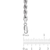 Thumbnail Image 3 of 5.6mm Diamond-Cut Rope Chain Necklace in Solid Sterling Silver - 22"