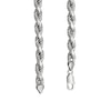 Thumbnail Image 2 of 7.2mm Diamond-Cut Rope Chain Necklace in Solid Sterling Silver - 22"