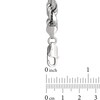 Thumbnail Image 3 of 7.2mm Diamond-Cut Rope Chain Necklace in Solid Sterling Silver - 22"