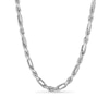 Thumbnail Image 1 of 4.3mm Diamond-Cut Alternating Rope Chain Necklace in Solid Sterling Silver - 22"